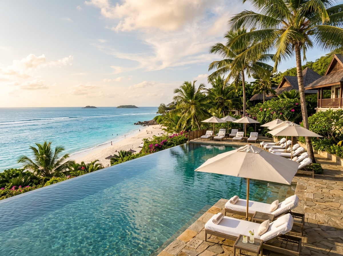 Aurelia Grand infinity pool overlooking the ocean